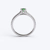 varitsa-jewellers - Solitaire Gold Engagement Ring with 0.5ct Emerald - 01SG01E